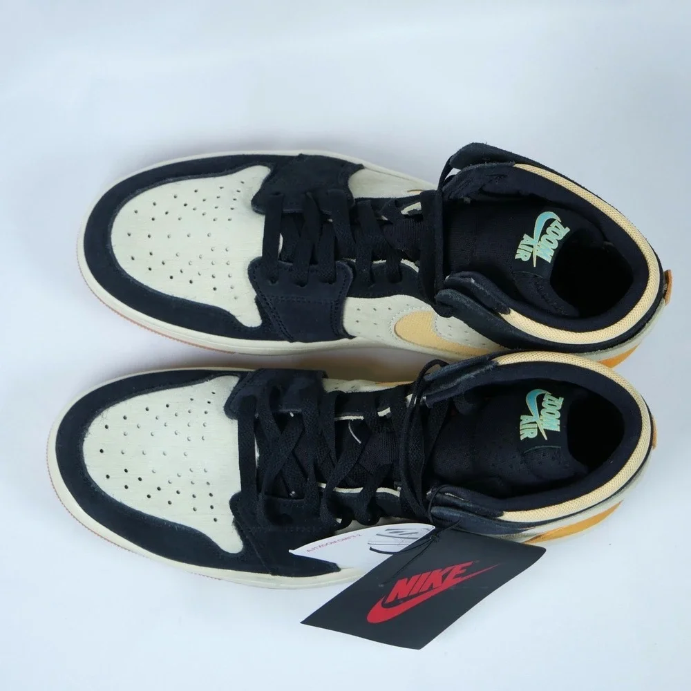 Air Jordan 1 Zoom CMFT 2 Muslin Celestial Gold Black DV1307-100‎ Mens 9.5